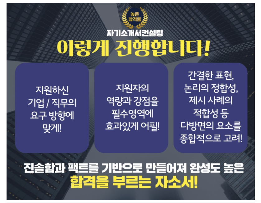 블로그 자료 사람인 자소서첨삭 자소서문항 자기소개서대필 자소서첨삭대필 컨설팅 서비스 소개